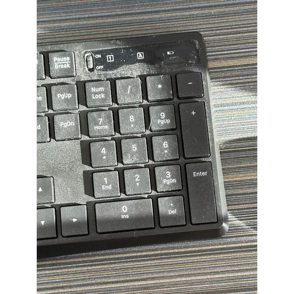 Vic Tech CA Wireless‎ Keyboard 2.4G USB Full Size Ergonomic Keyboard for PC